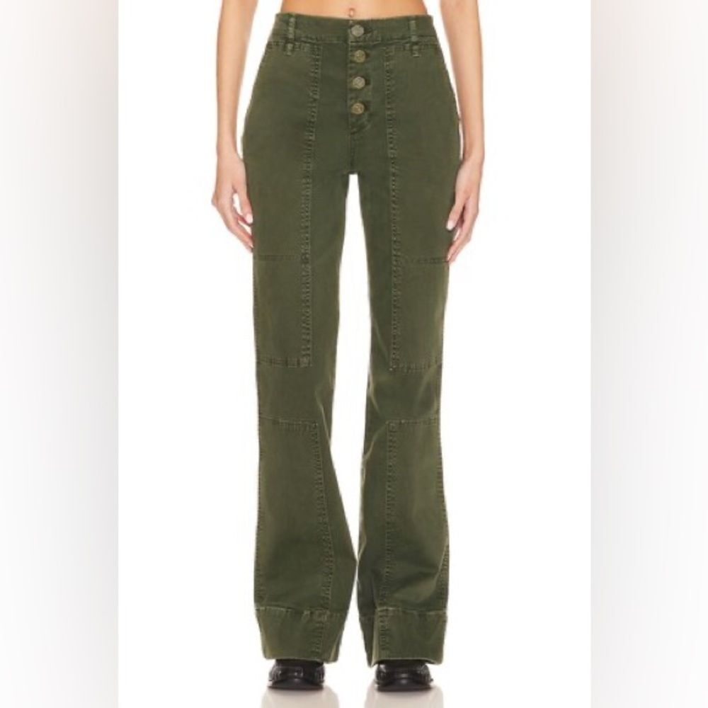 FRAME The Utility Slim Stacked in Washed Surplus, 23